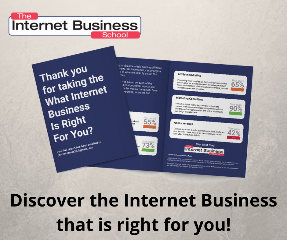 Which Internet Business is Right for You - Freebies - Website